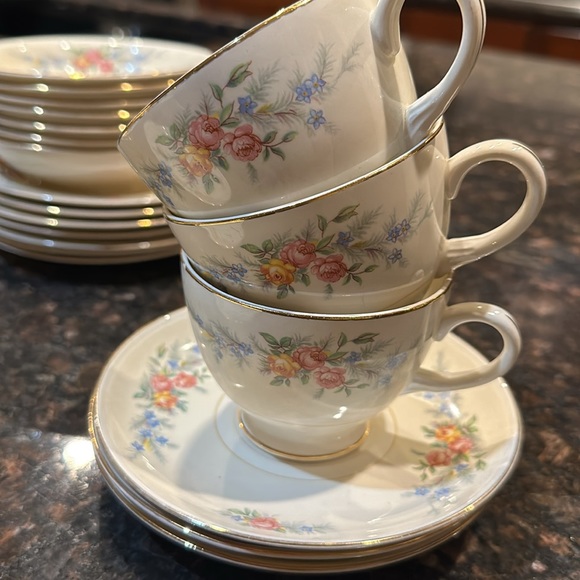 Eggshell Nautilus China by Homer Laughlin 29 items, vintage 1930’s, made in USA - Picture 8 of 9